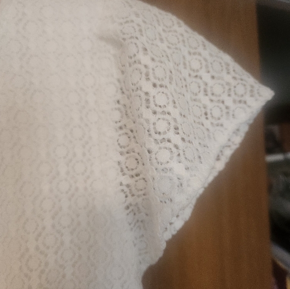 LOFT White Lace Dress - Picture 6 of 7